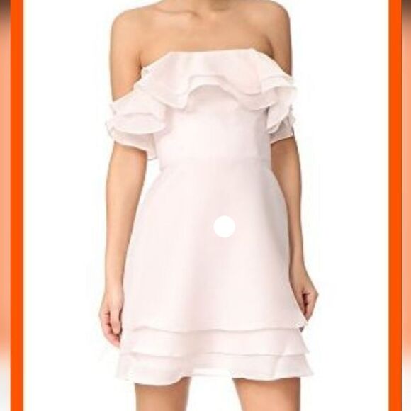 Keepsake The Label Women's Oyster Pink Float Mini Strapless Dress M - Picture 1 of 15